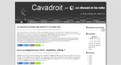 Desktop Screenshot of cavadroit.com